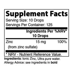 Best Naturals zinc drops being poured, illustrating dosing ease.