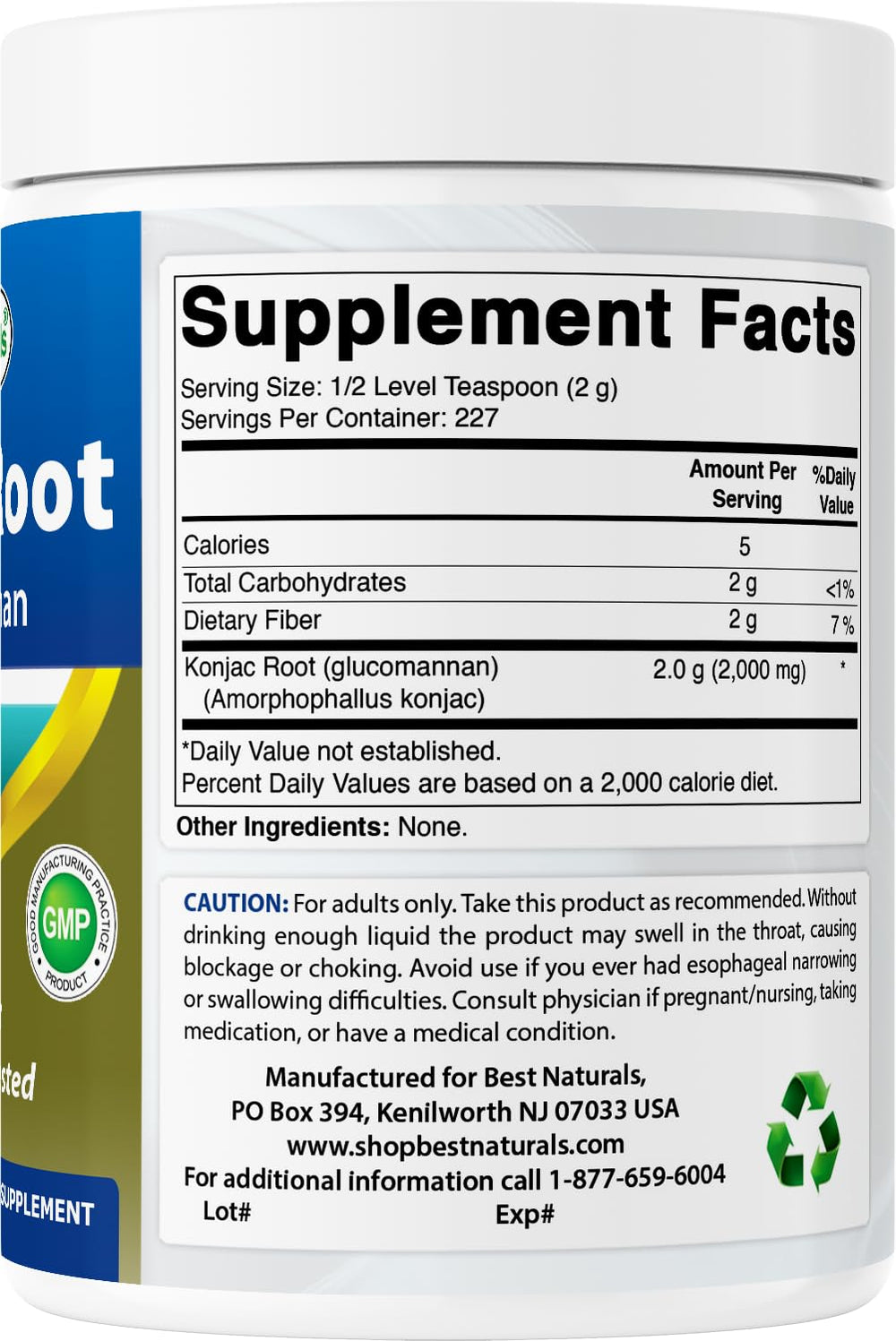 Best Naturals Konjac Glucomannan lifestyle cup, demonstrates easy integration into daily routine.