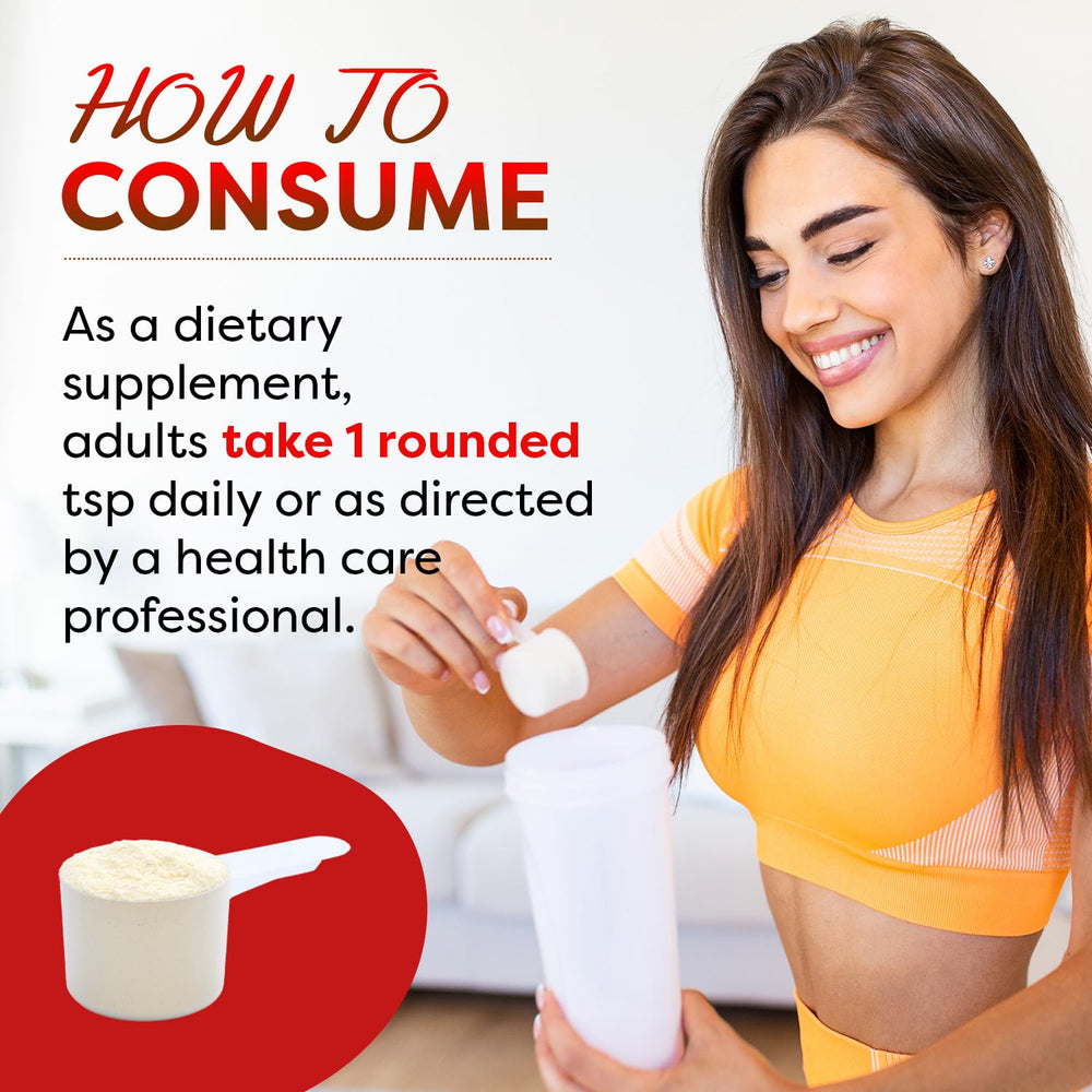 Best Naturals L-Glutamine powder scoop included for precise 5 g servings