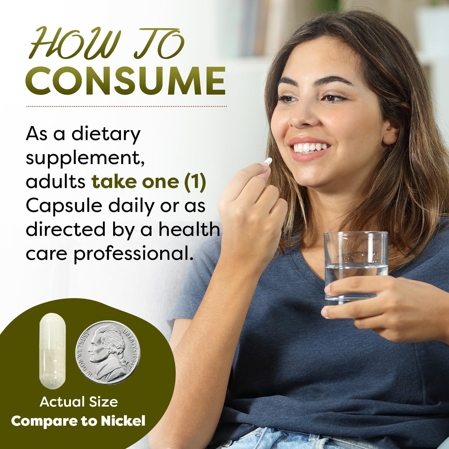 Side view of Best Naturals bottle; non-GMO and gluten-free formula.