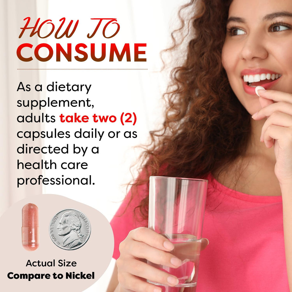 Label panel shows 600 mg Red Yeast Rice and 30 mg CoQ10 per capsule.