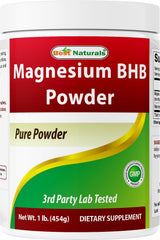 Best Naturals Magnesium BHB Powder 1lb container for versatile keto routines.