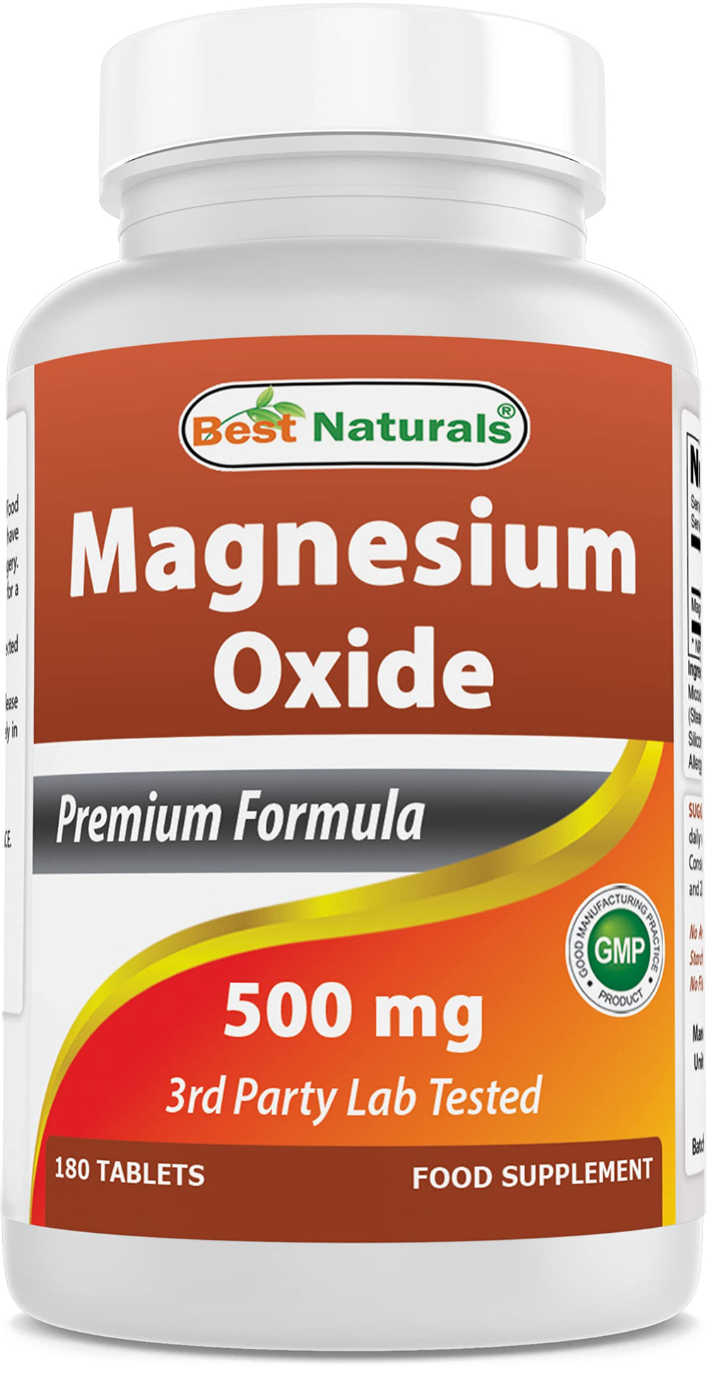Best Naturals magnesium oxide 500 mg bottle for simple daily supplementation