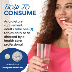 Best Naturals Melatonin tablet close-up emphasizes easy-to-swallow format.