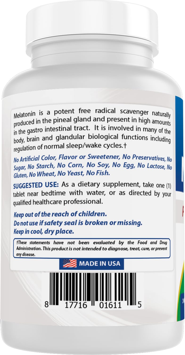 Empaque reciclable de Best Naturals Melatonina 12 mg, opción sostenible