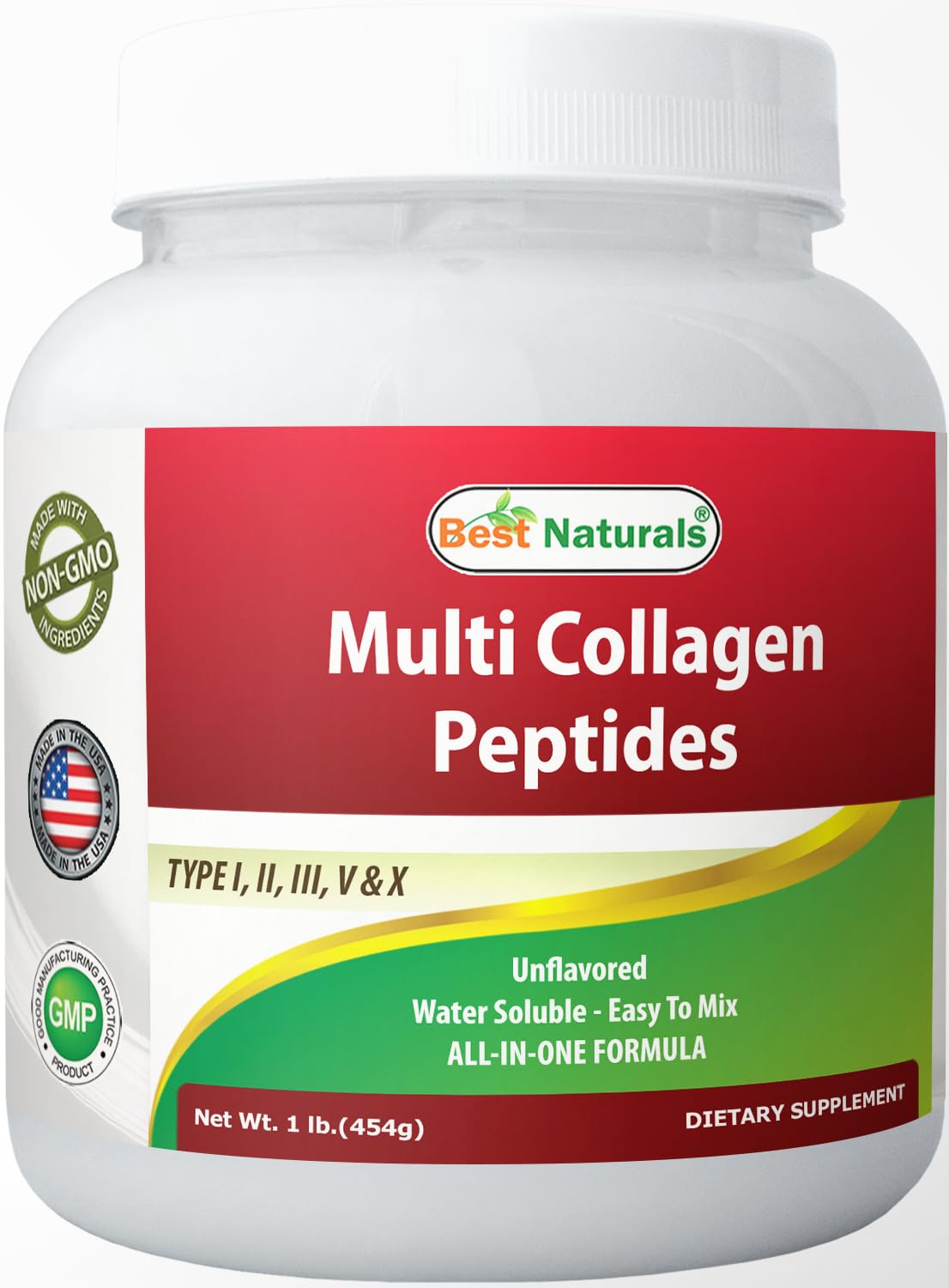 Best Naturals Multi Collagen bottle on kitchen shelf with daily collagen routine concept