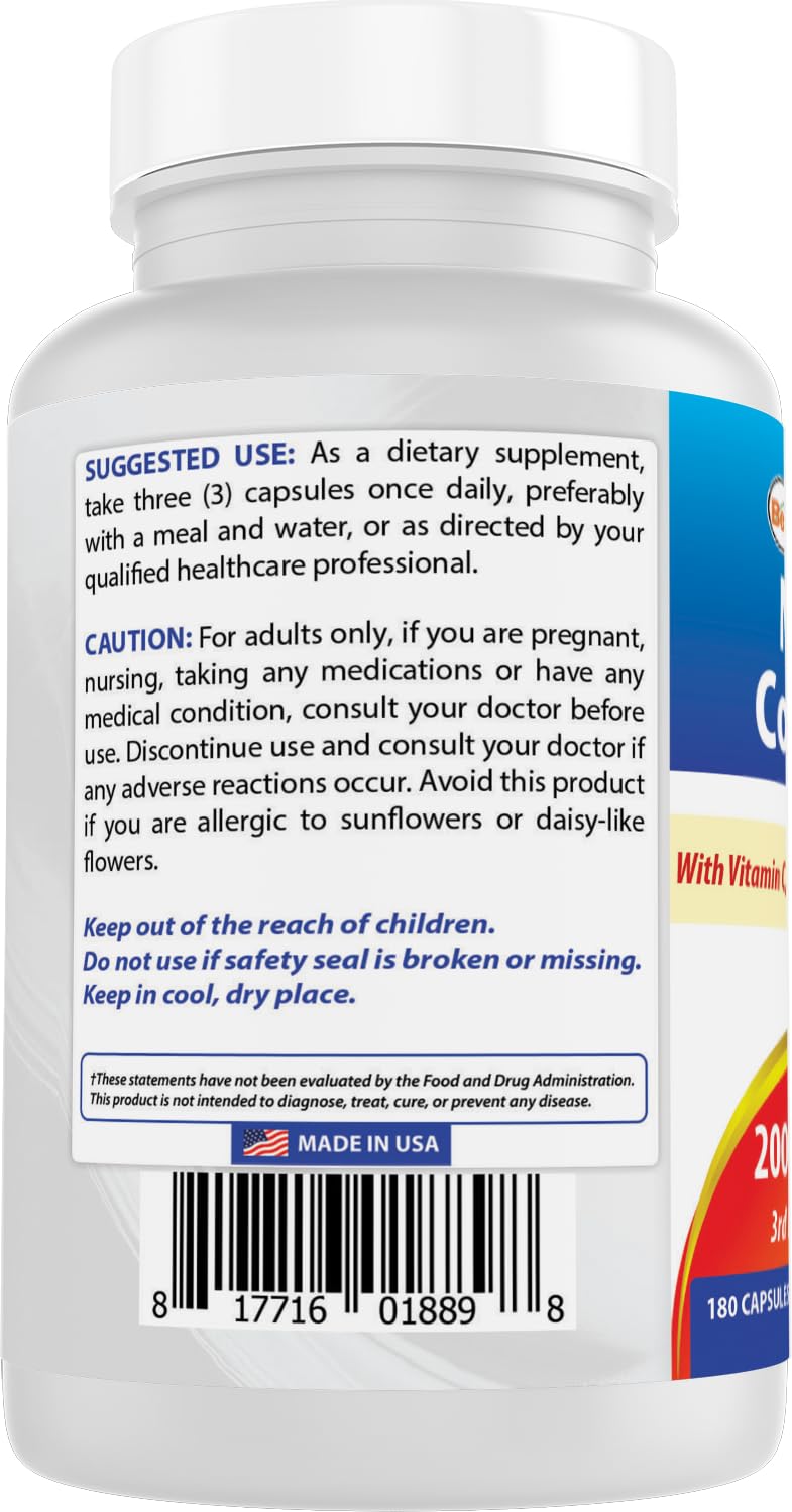 Best Naturals bottle label highlighting biotin and hyaluronic acid