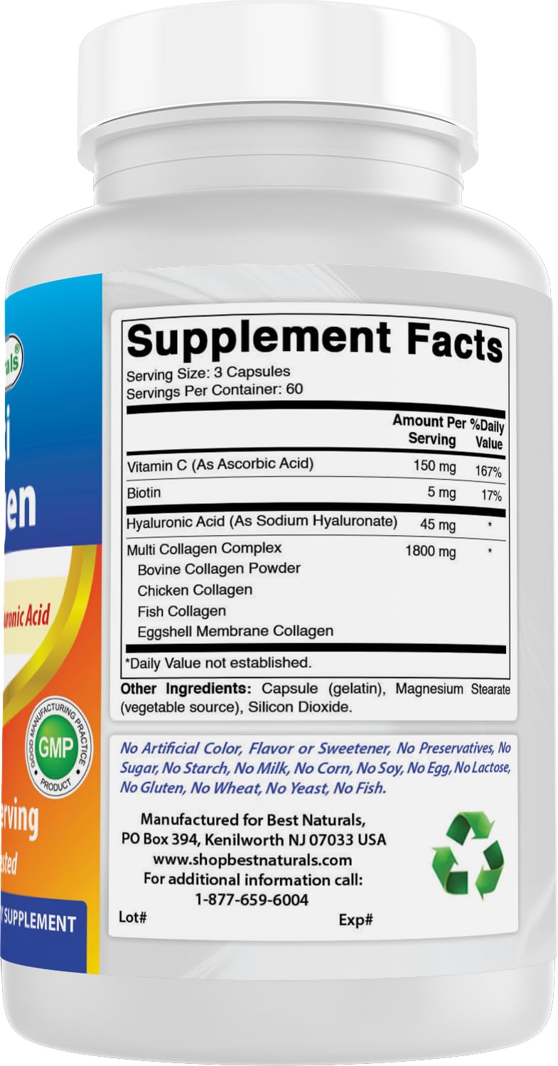 Best Naturals gluten-free label on bottle for gluten-free compatibility.