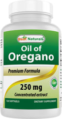 Best Naturals oregano oil softgels bottle for convenient daily immune support