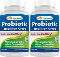 Best Naturals probiotic bottle front view for daily use