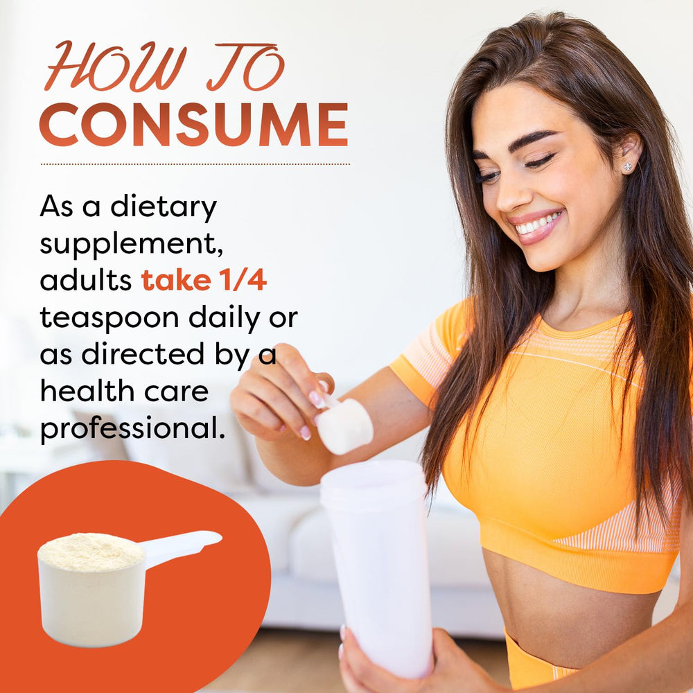 Measured portion of Best Naturals Inositol powder shows 850 mg per serving.