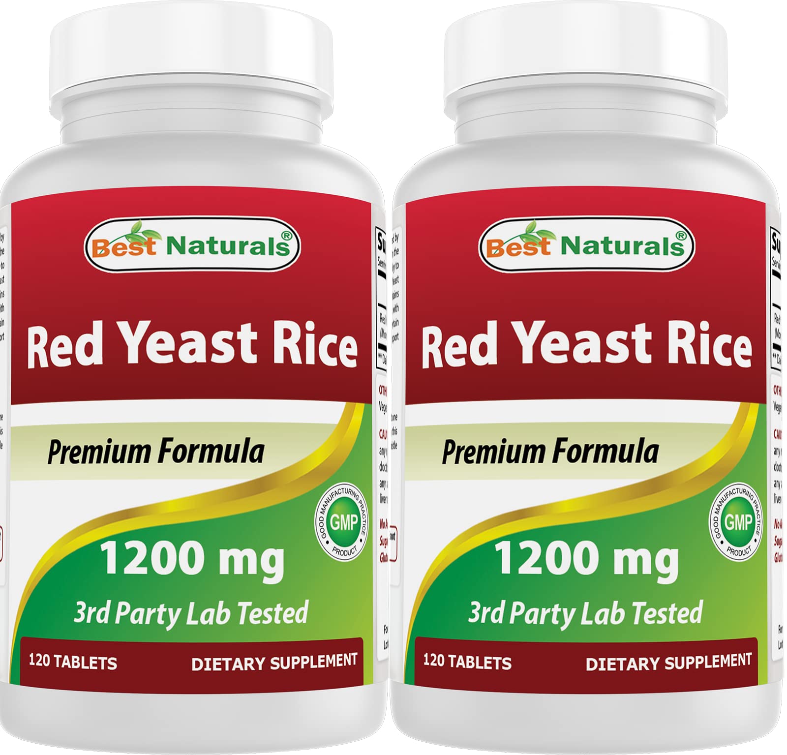 Best Naturals Red Yeast Rice bottle front for daily non-GMO use