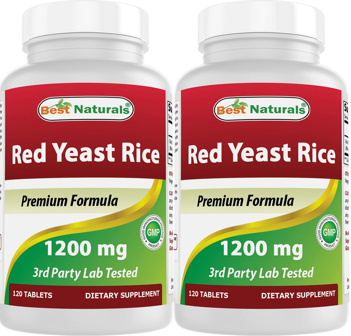 Best Naturals Red Yeast Rice bottle front for daily non-GMO use