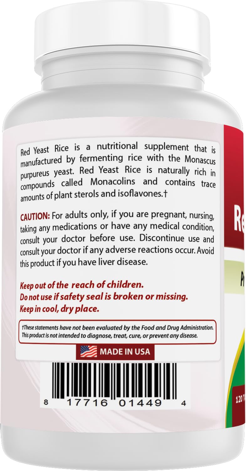 Best Naturals Red Yeast Rice facility image pointing to FDA-registered GMP production
