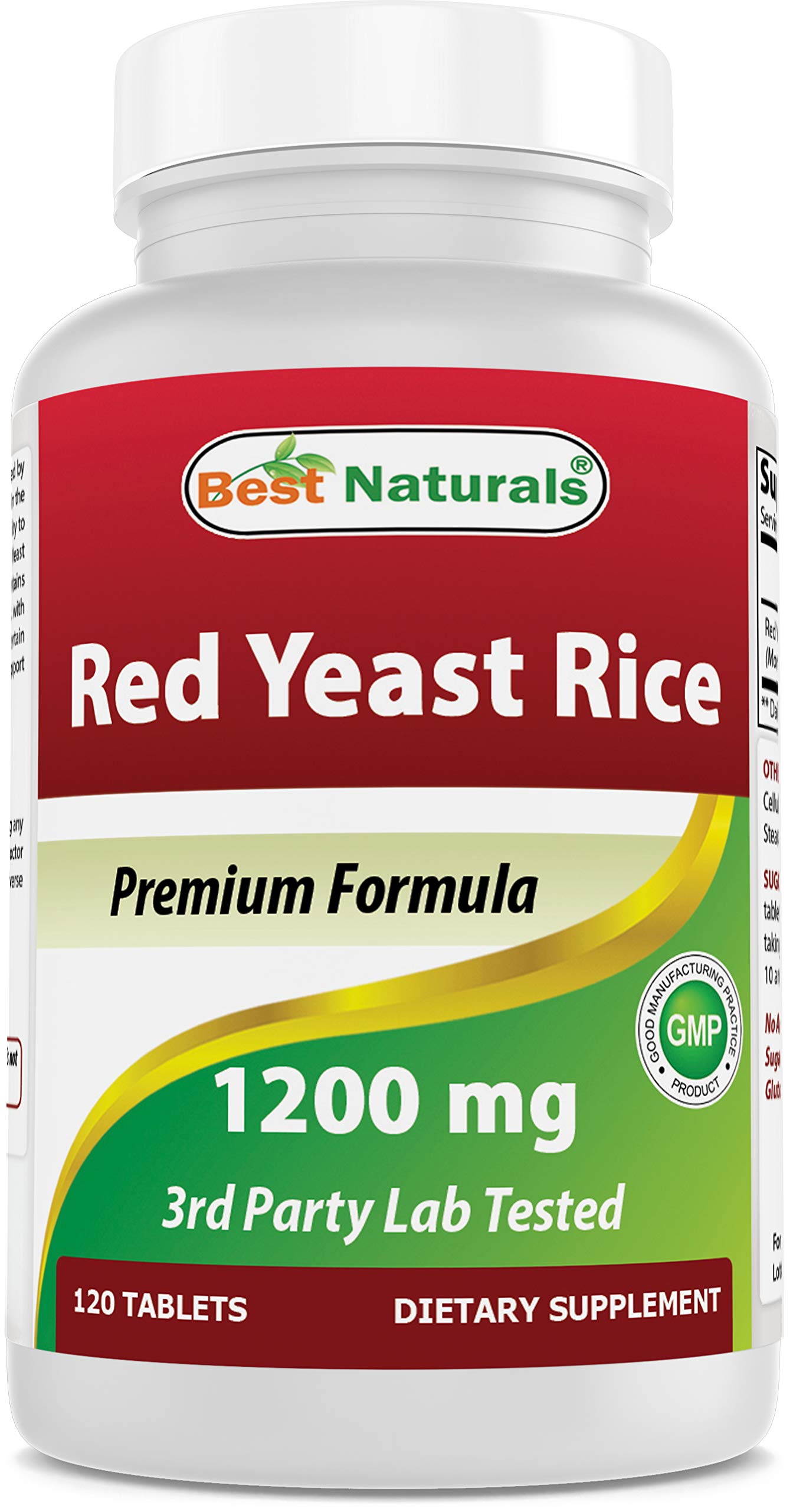 Best Naturals Red Yeast Rice tablets in a bottle for daily use