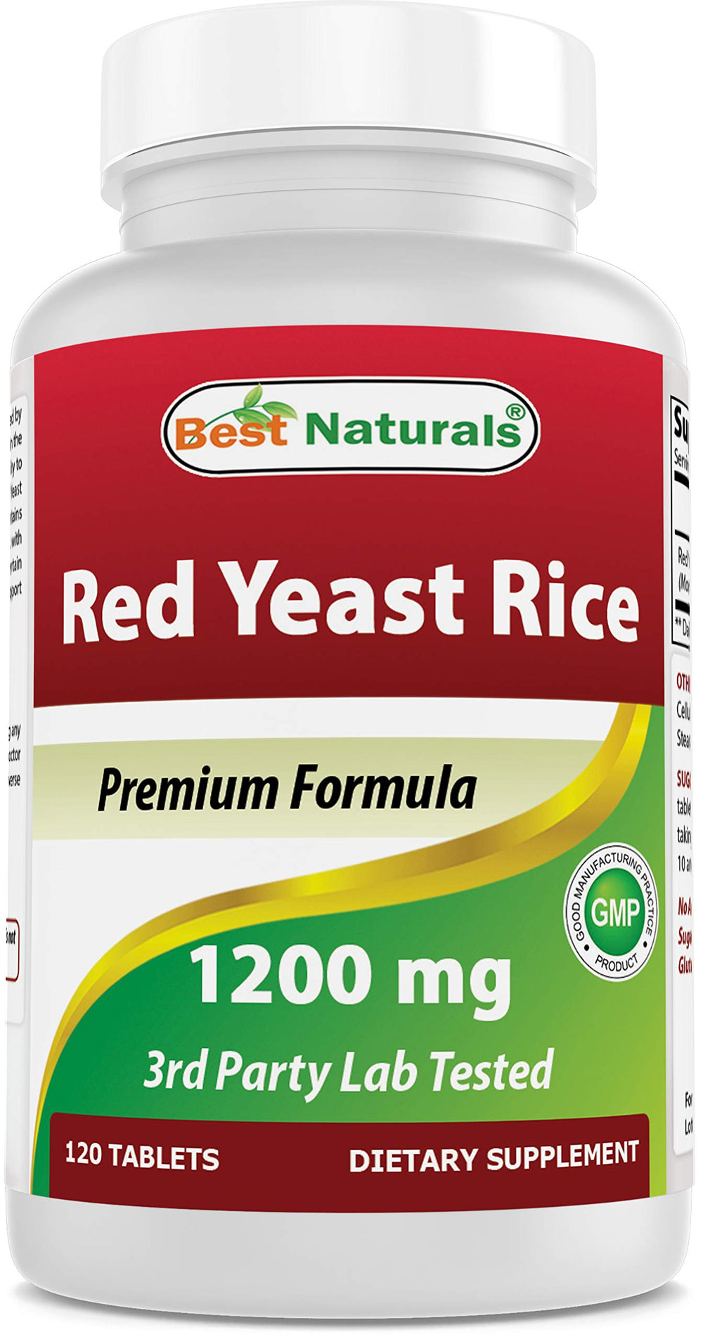 Best Naturals Red Yeast Rice tablets in a bottle for daily use