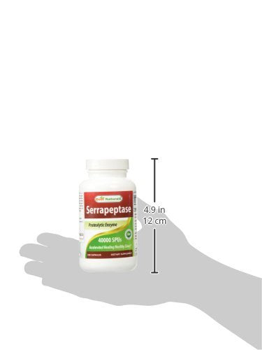 Best Naturals Serrapeptase bottle opening showing easy access