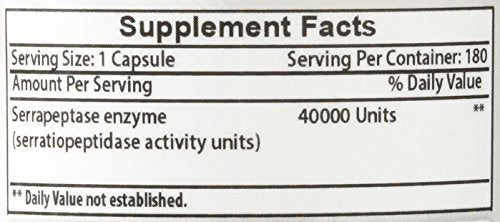 Best Naturals Serrapeptase capsules arranged on shelf for daily routine