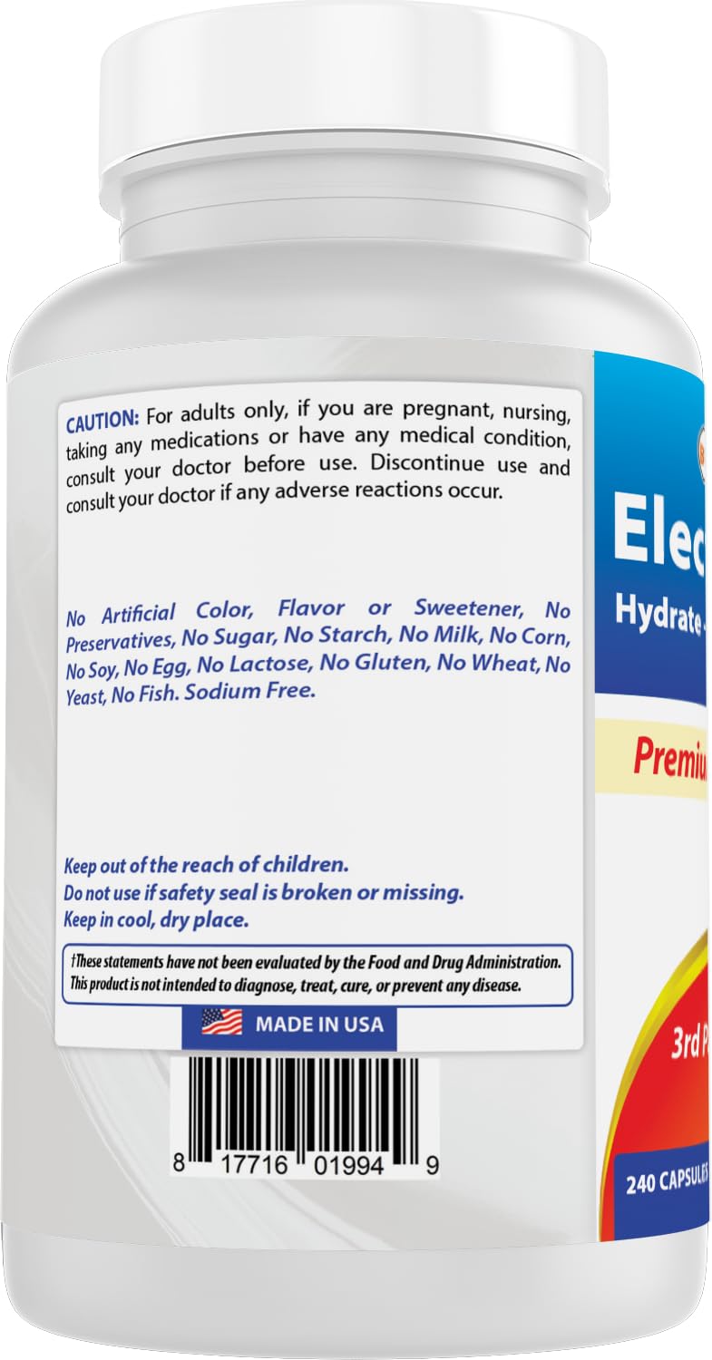 Best Naturals sodium-free formula aids balanced hydration without added salt