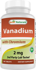 Best Naturals Vanadium tablets bottle for daily wellness support