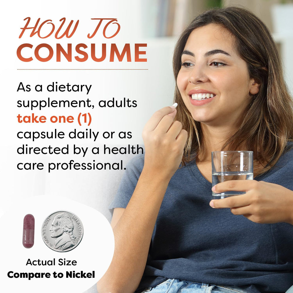 Best Naturals veggie capsules with tart cherry for daily supplementation.