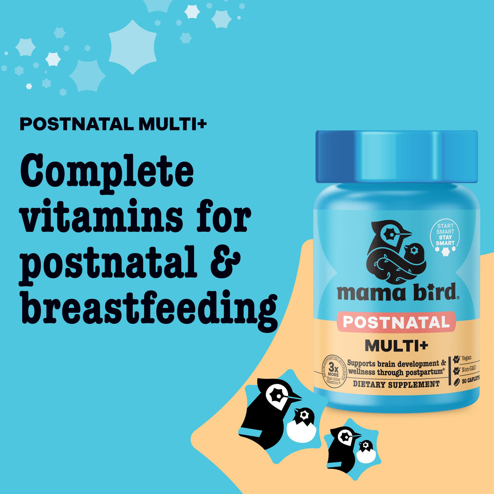 Best Nest Wellness Mama Bird postnatal box and bottle shown