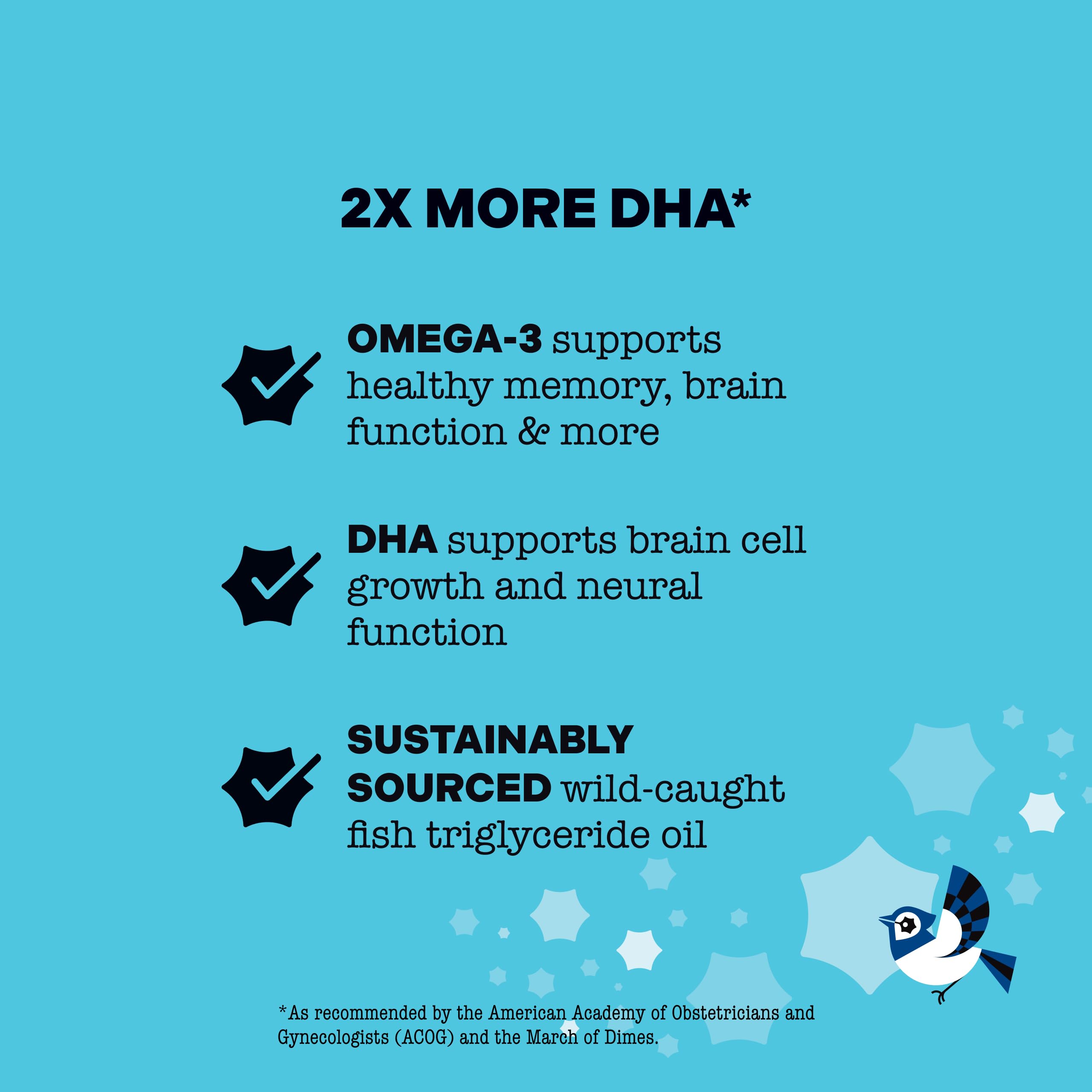 Best Nest Wellness Mama Bird Prenatal DHA Icelandic fish oil origin