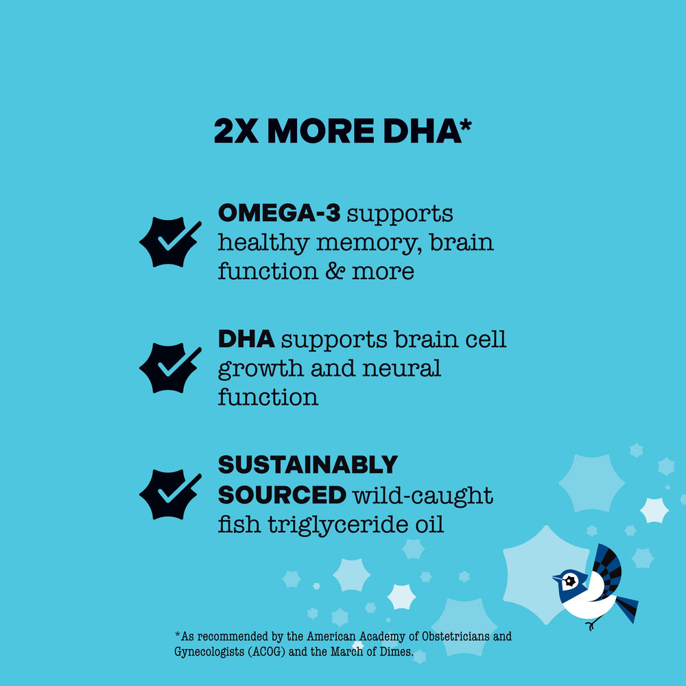 Best Nest Wellness Mama Bird Prenatal DHA Icelandic fish oil origin