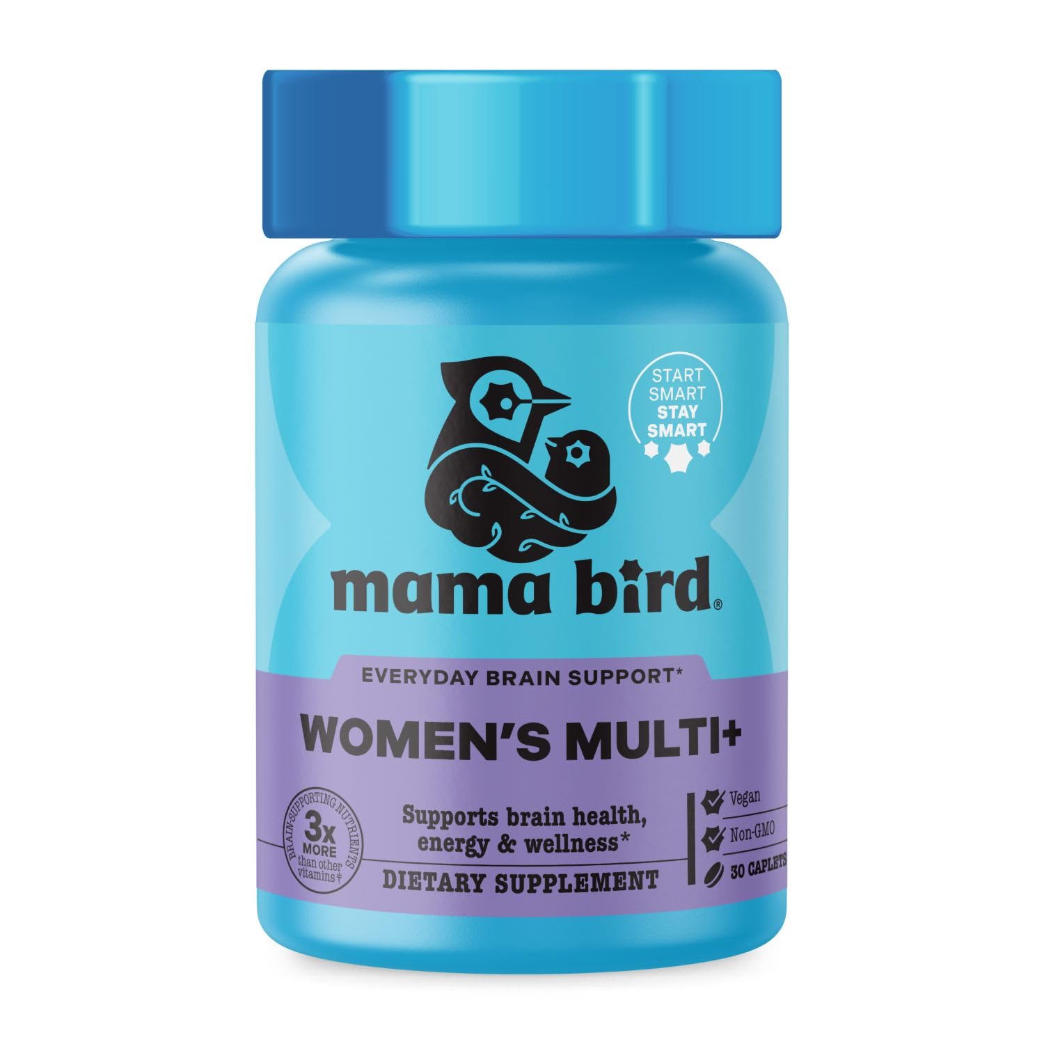 Best Nest Wellness Women's Multi Plus bottle close-up for daily energy support