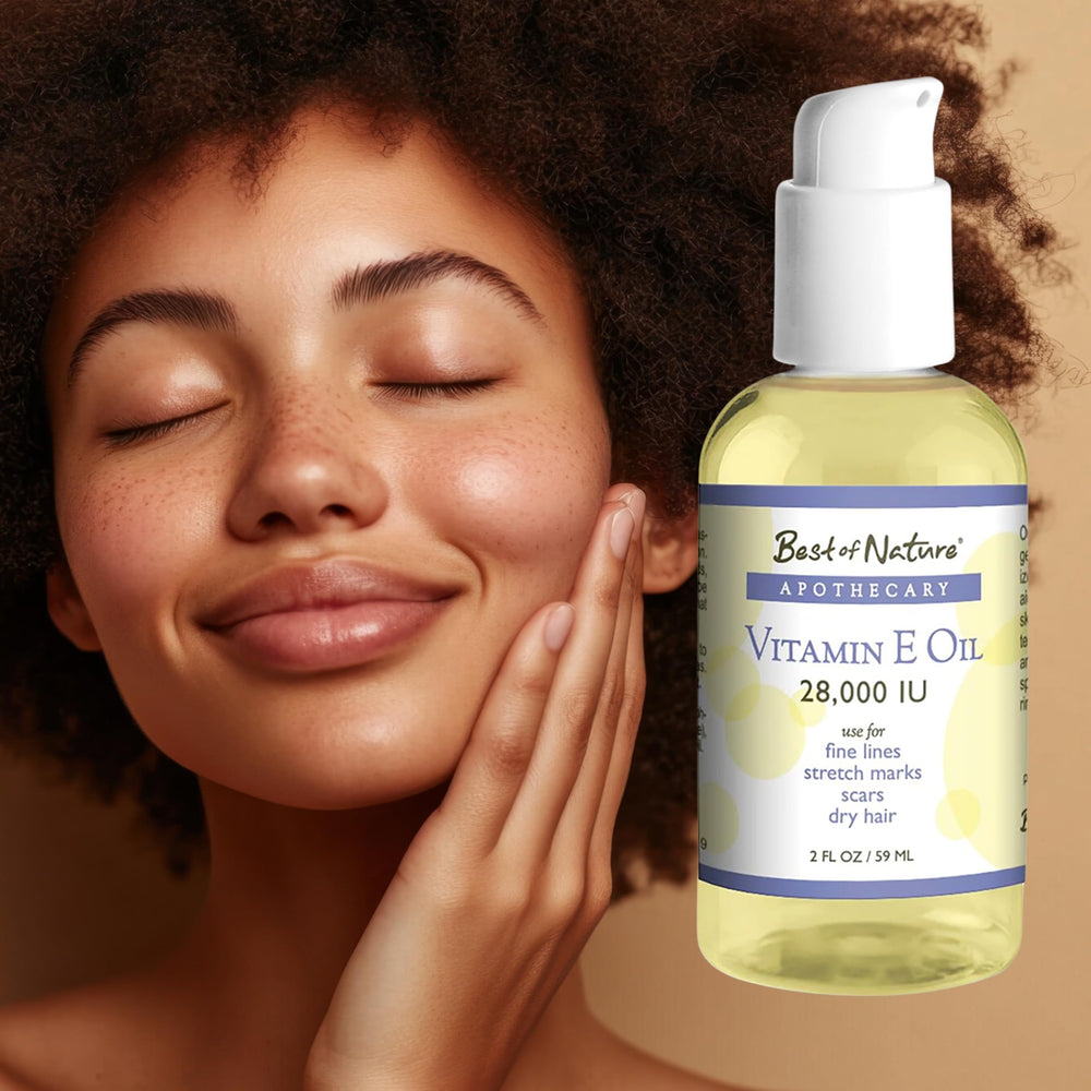 Best of Nature Vitamin E Oil for hair care, nourishing ends