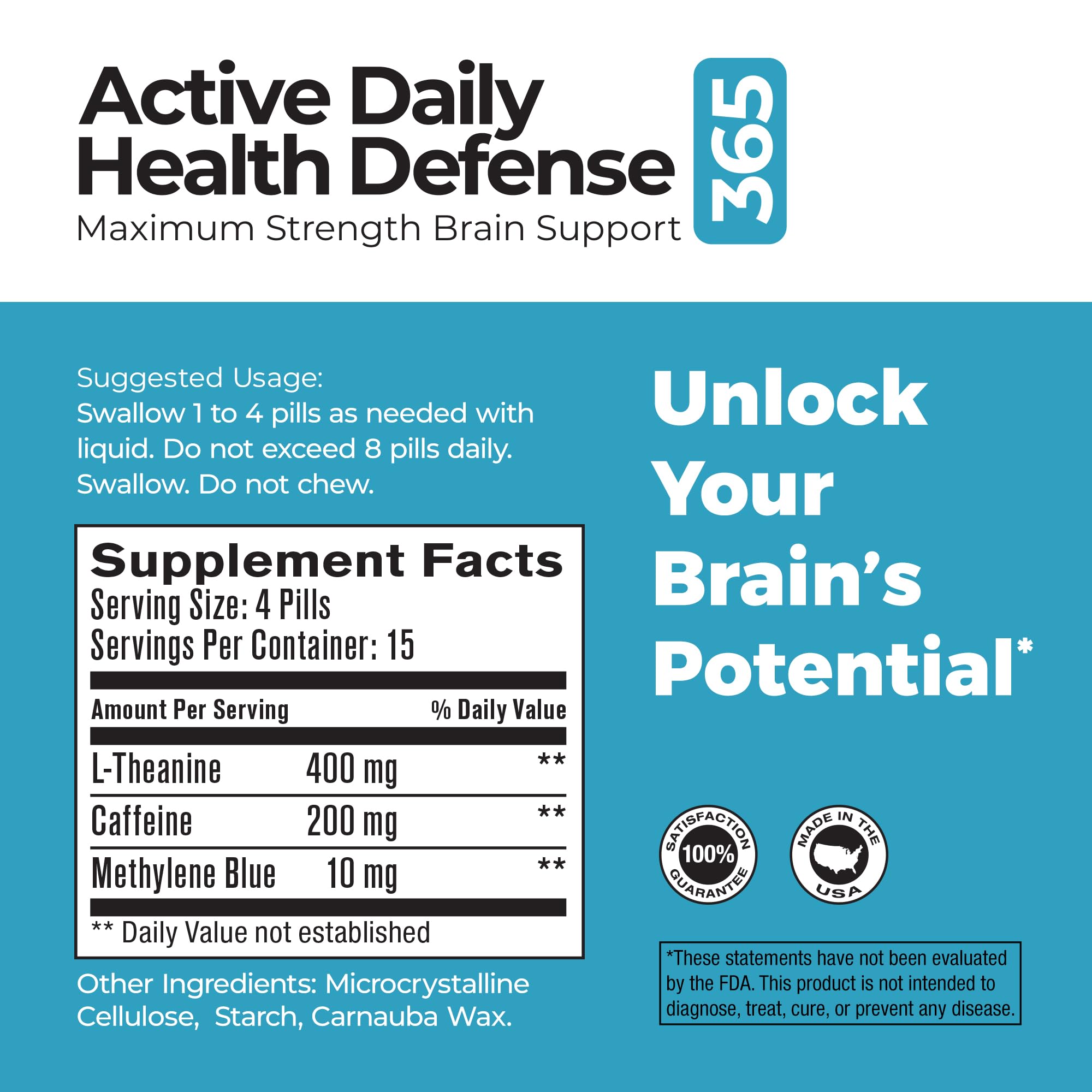 Best 365 Labs Brain Support bottle on desk for on-the-go focus.