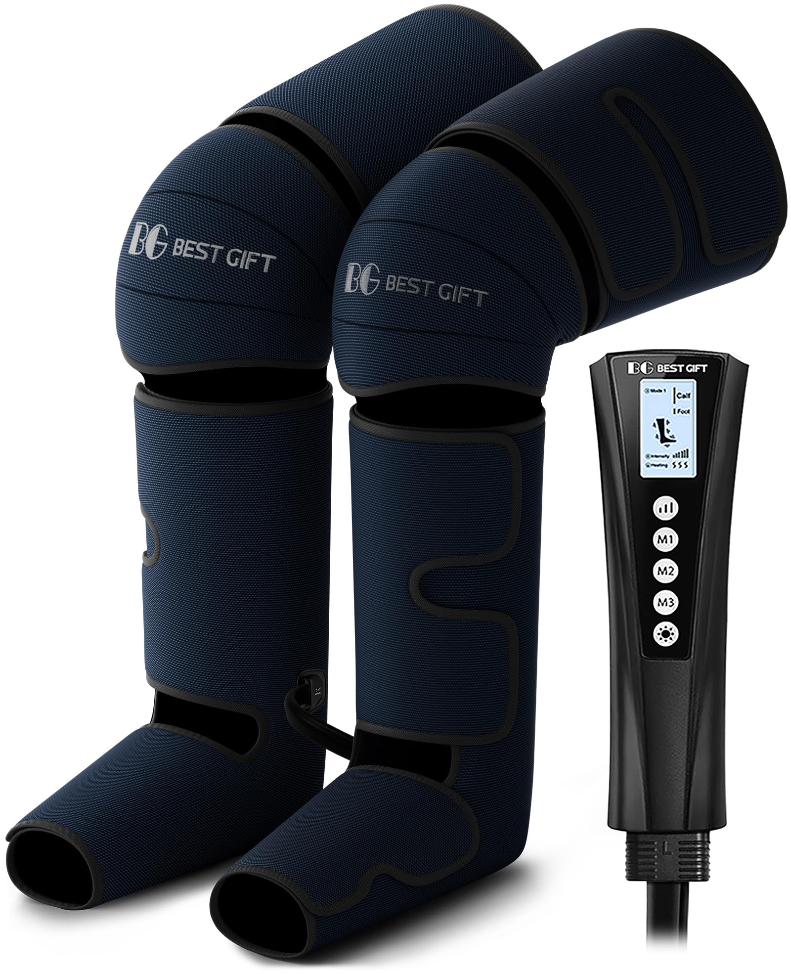 Bestgift air compression leg massager foot-to-thigh wrap delivers full-leg relaxation and improved circulation.