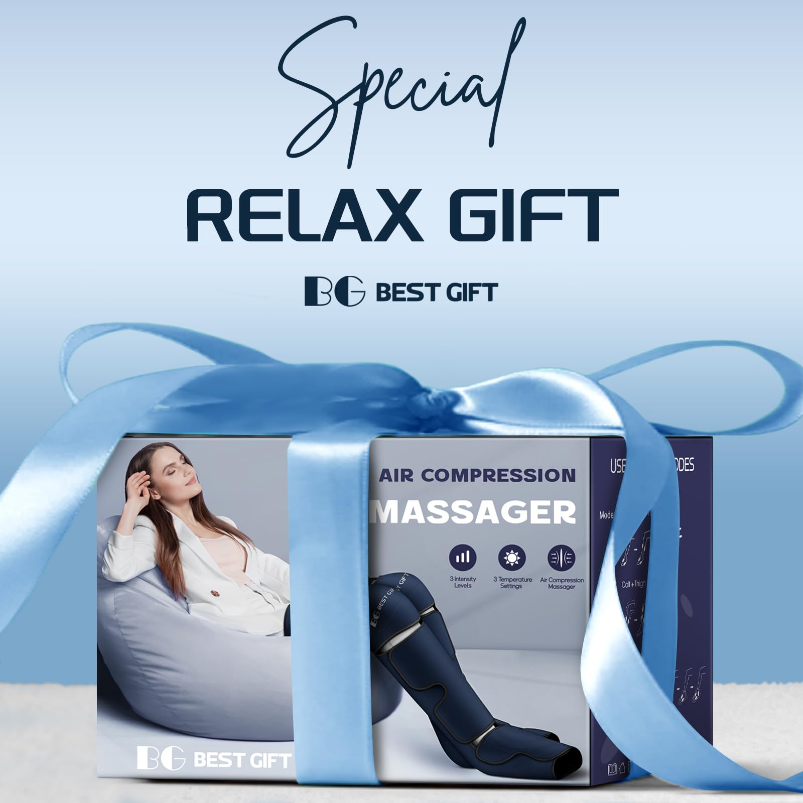 Bestgift massager aids relaxation and circulatory comfort for varicose veins.
