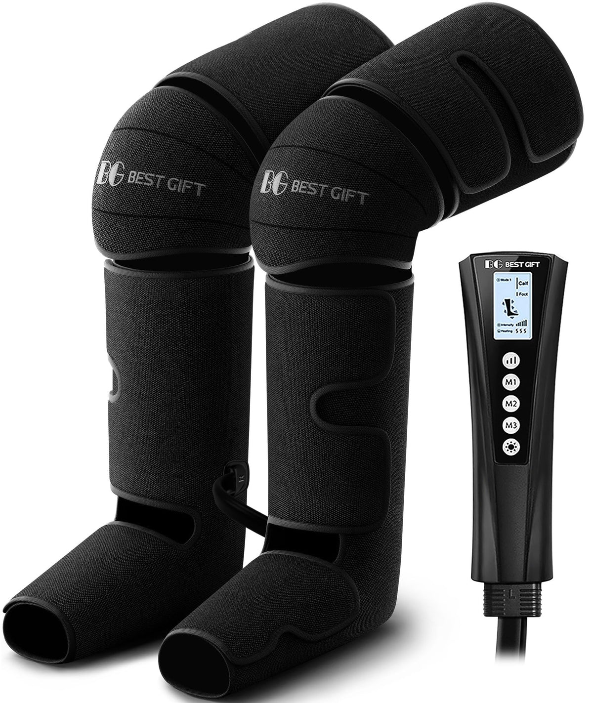 Bestgift foot massager with air compression and heat for soothing feet