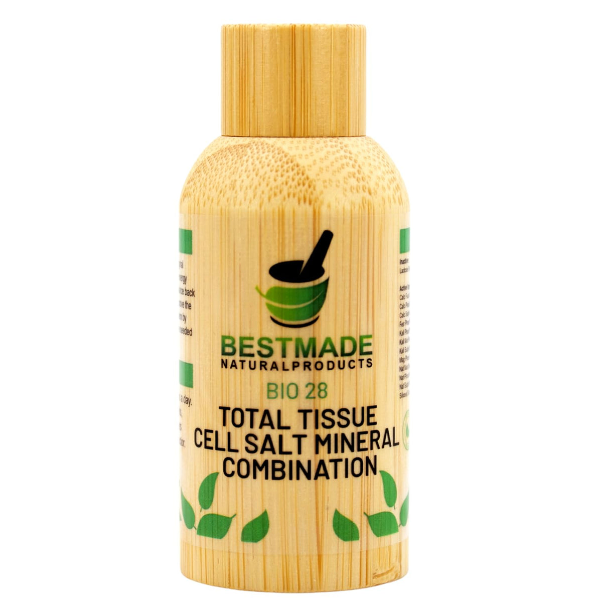 Bestmade Total Tissue Cell Salt bottle with pellets for daily use.