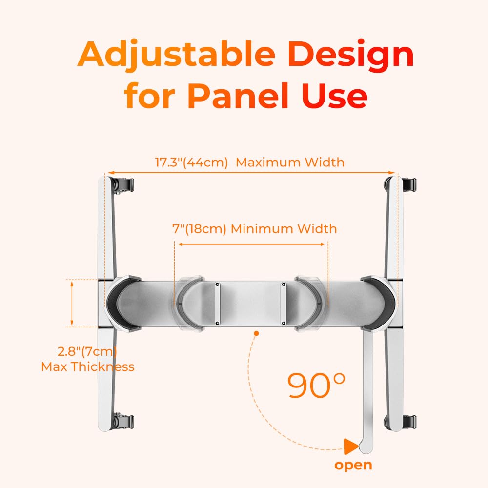 BestQool adjustable stand length and width for 99% panel compatibility.