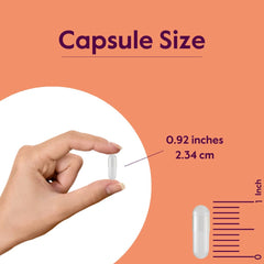 BESTVITE L-Tyrosine 500mg capsules pouring into hand for easy daily use