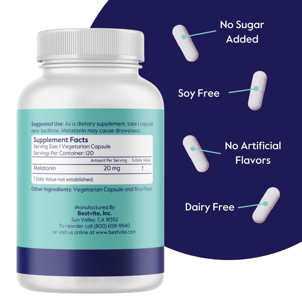 Capsules inside bottle demonstrate convenient, consistent bedtime dosing