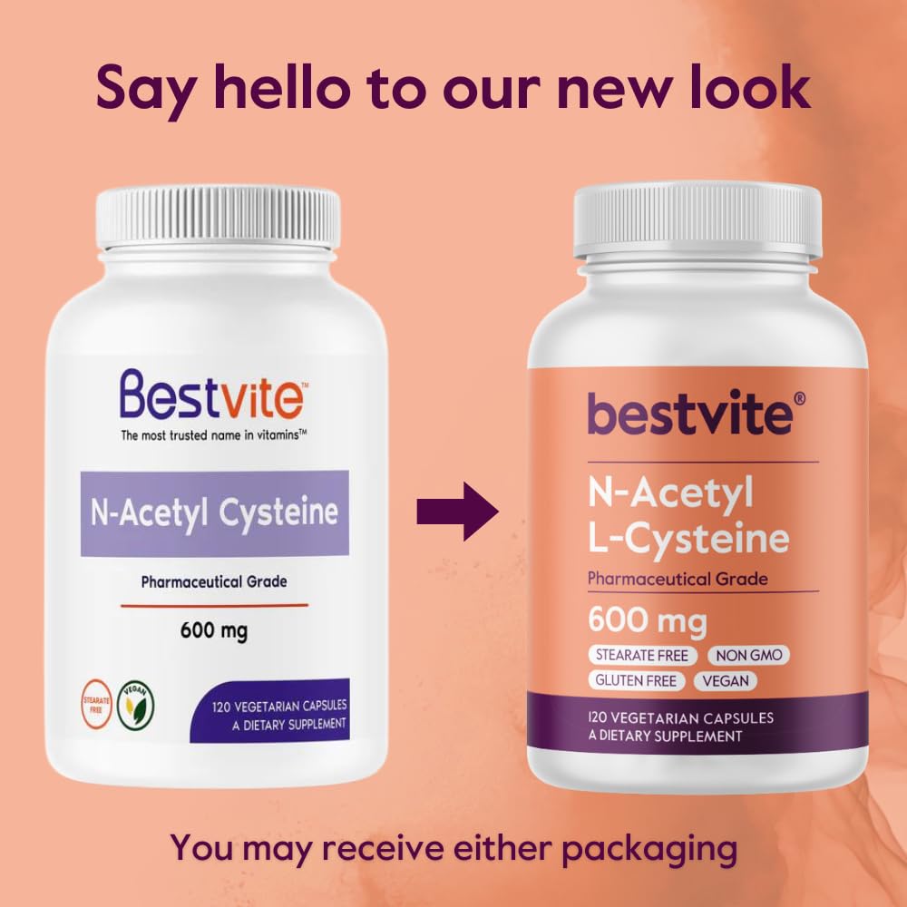BESTVITE NAC vegan packaging; clean, filler-free product design.