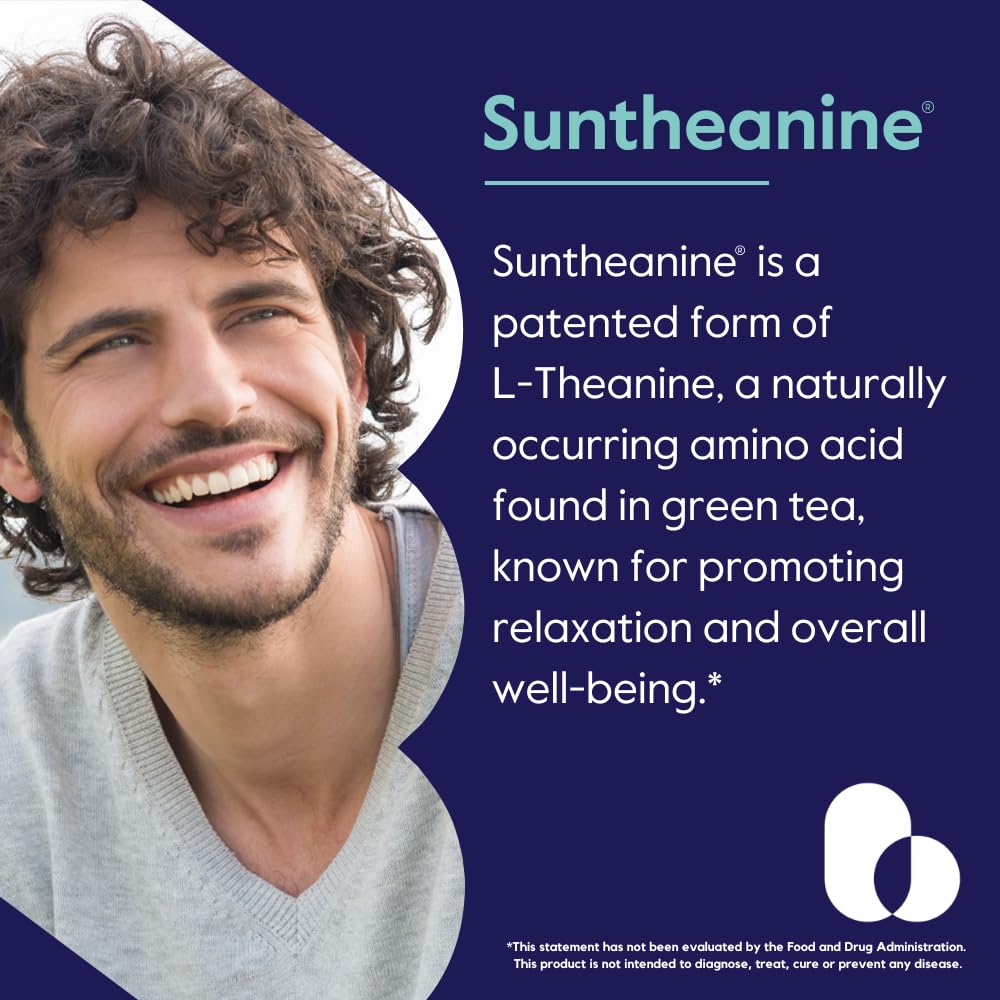 BESTVITE Suntheanine 200mg capsules close-up of vegan capsules