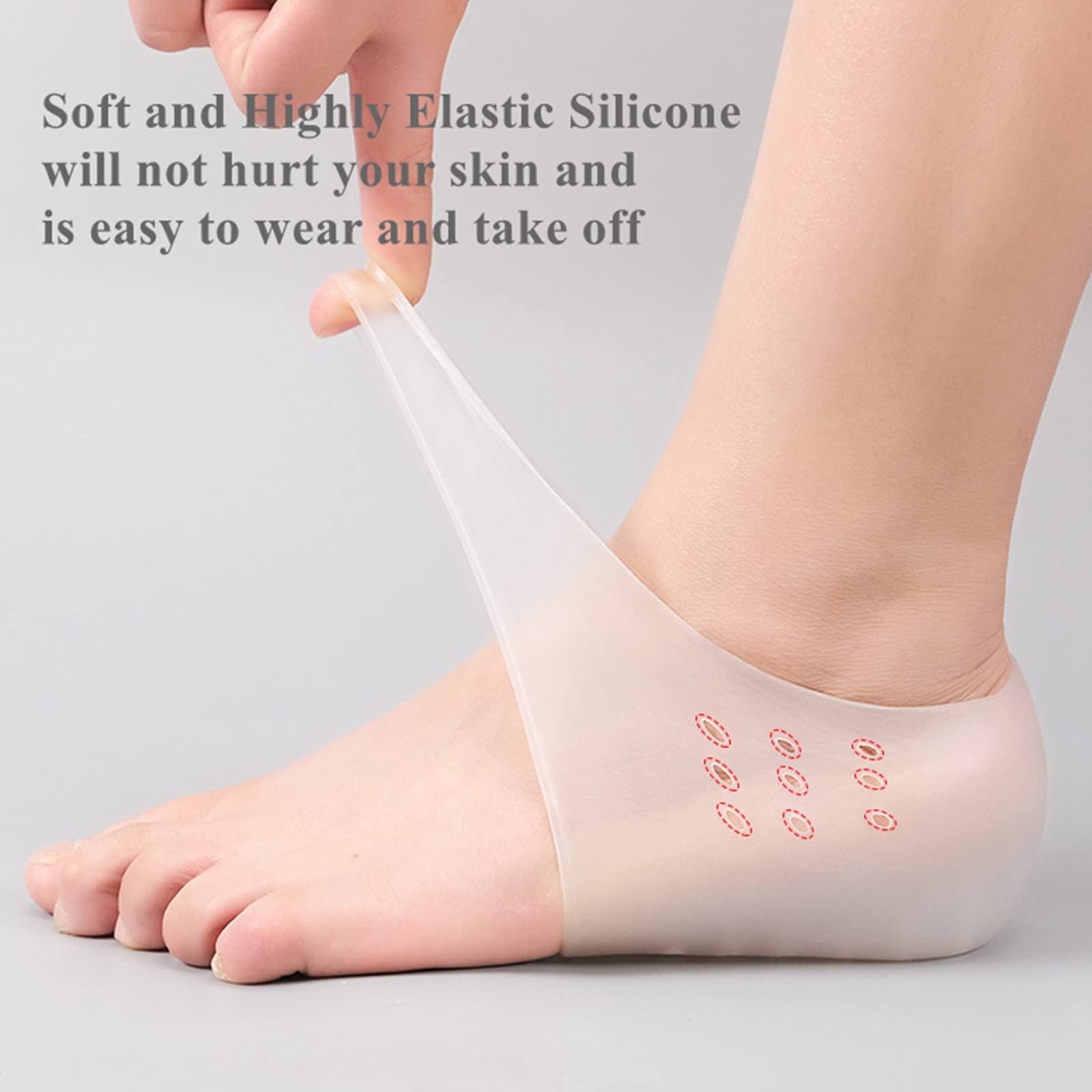 Besvalo invisible heel lift cushions hidden under sole