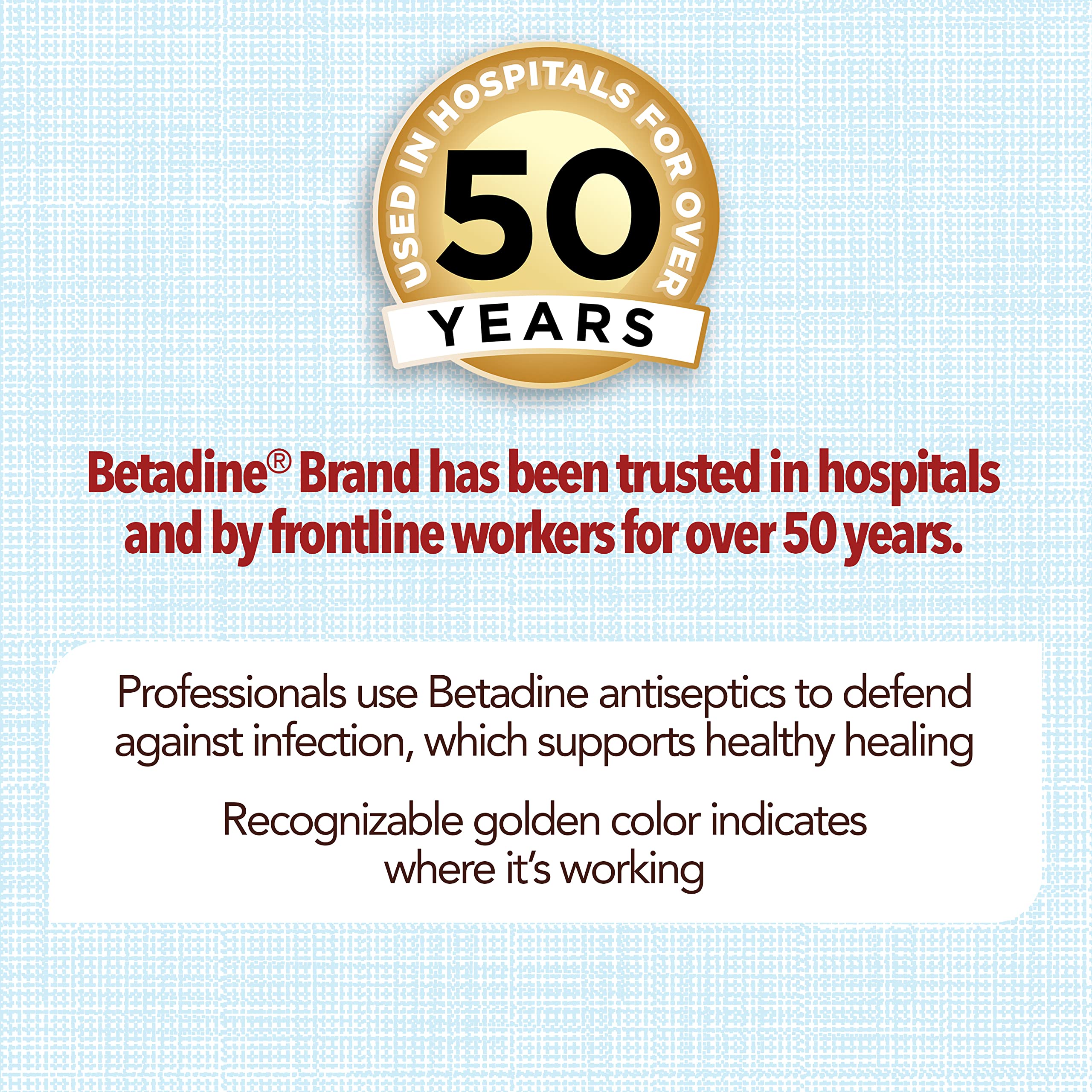 Family-friendly Betadine wound care for adults and children.