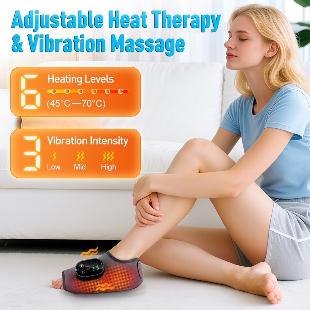 BETOLEAN foot massager with soft fabric wrap offering secure, comfy fit