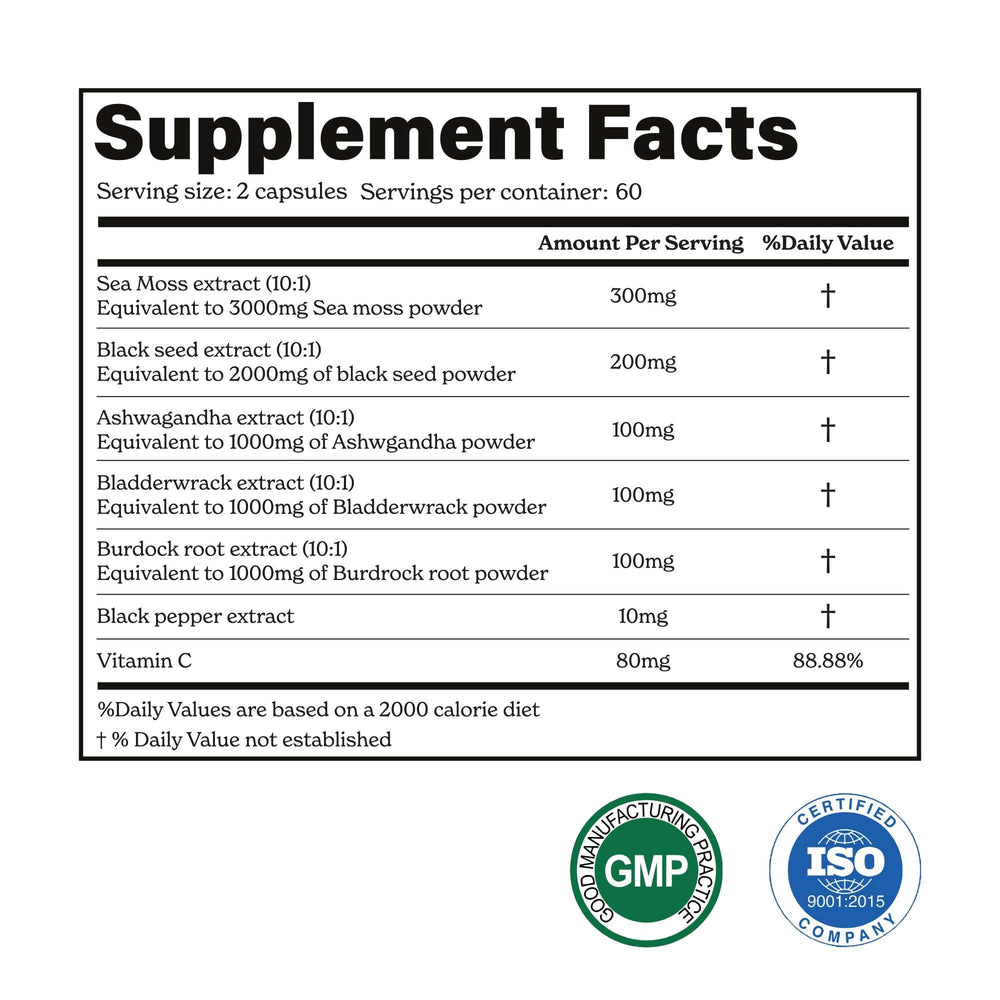 Better Alt Bladderwrack capsules emphasizing sea-based trace nutrients