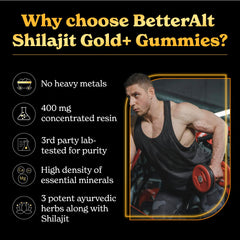 Ashwagandha-rich Better Alt Gold+ bottle signals vitality support.