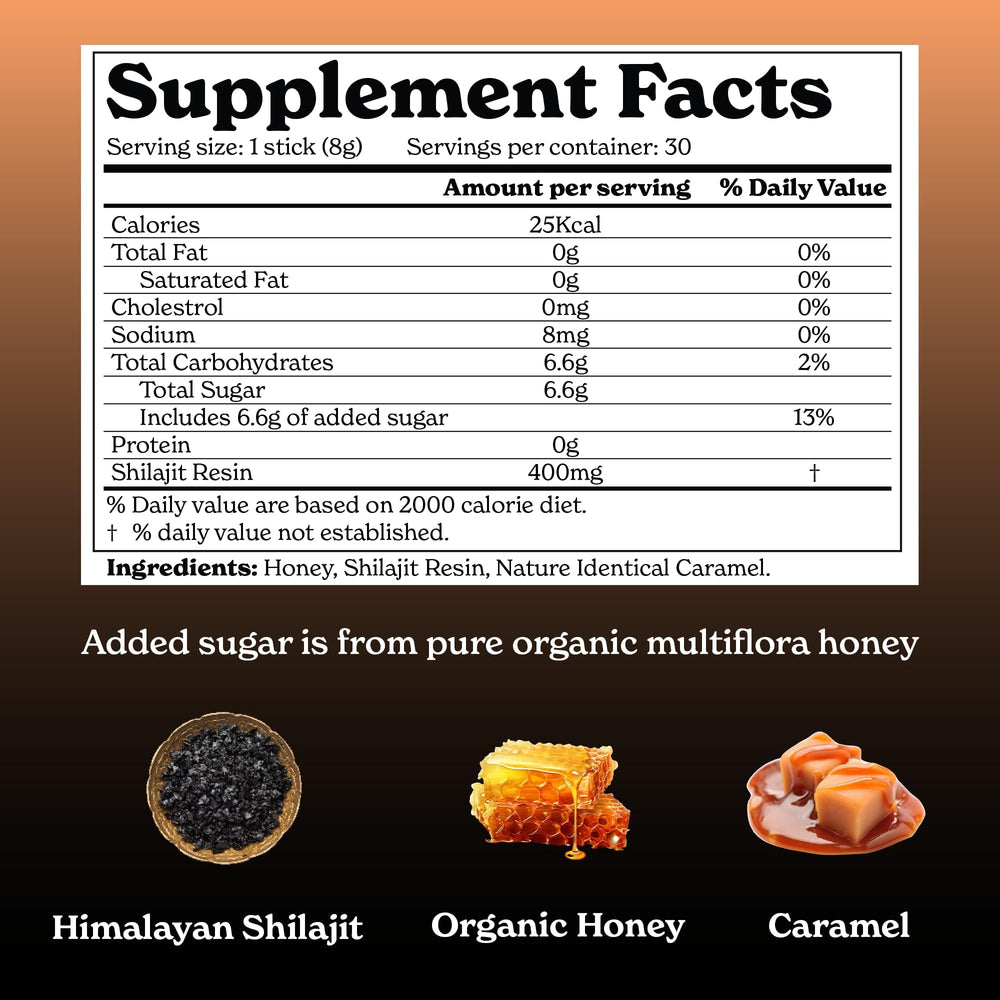 Better Alt honey sticks close-up amber hues highlight premium honey and shilajit.