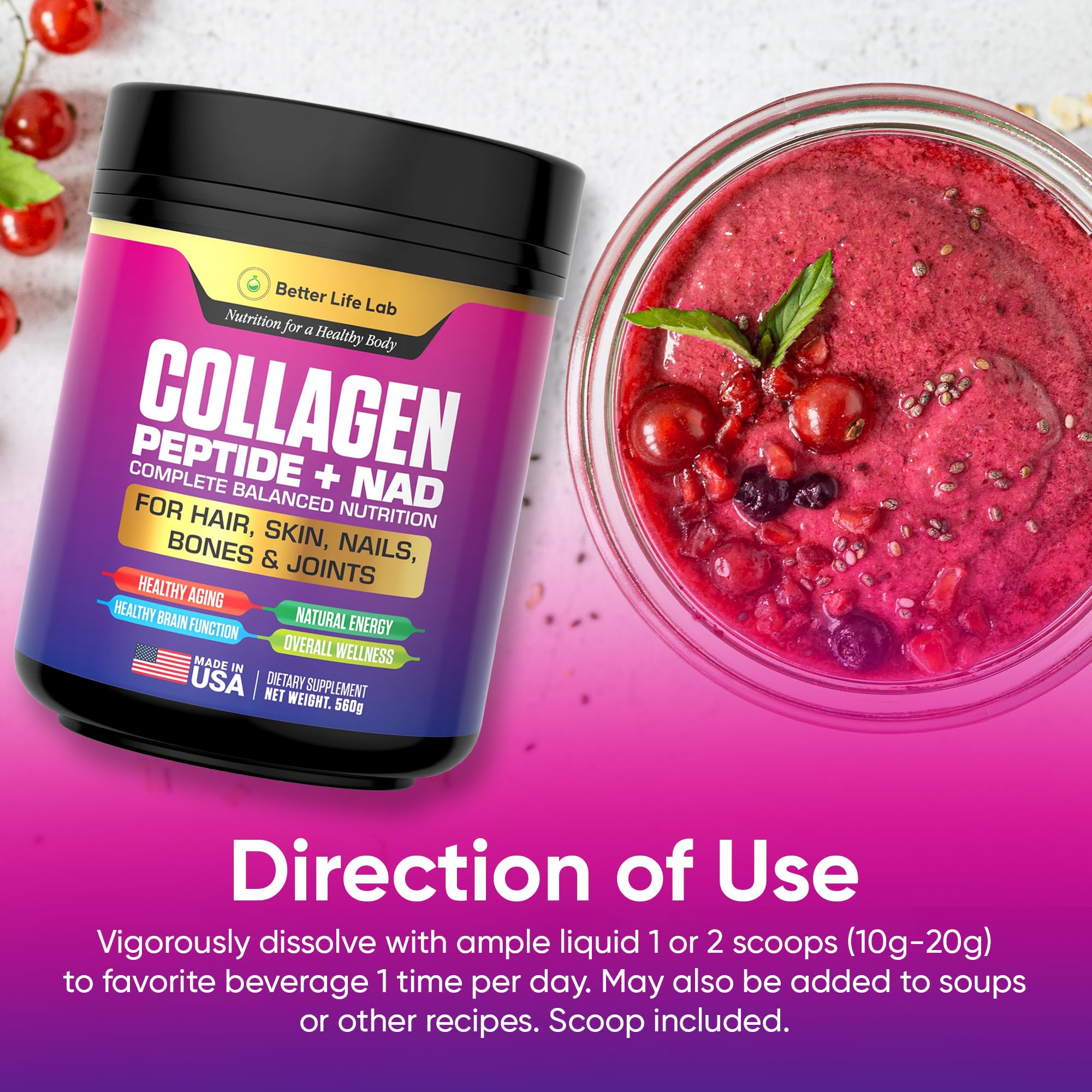 BETTER LIFE LAB easy-to-mix formula suitable for daily routines.
