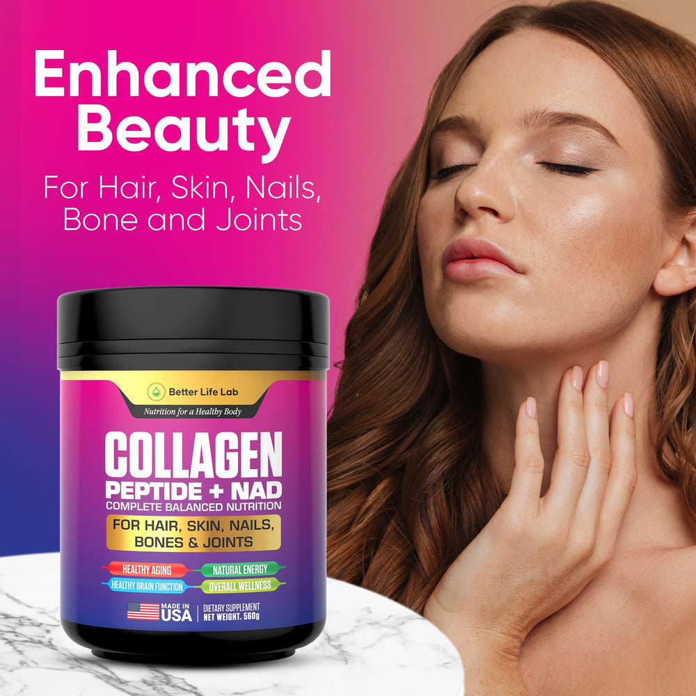 BETTER LIFE LAB NAD boost visual suggests cellular energy support.
