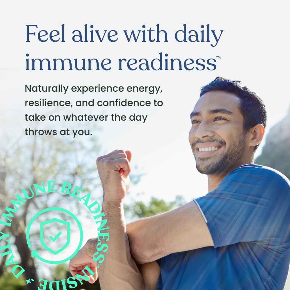 Better Way Health Advanced Immune Readiness label close-up highlights key ingredients.
