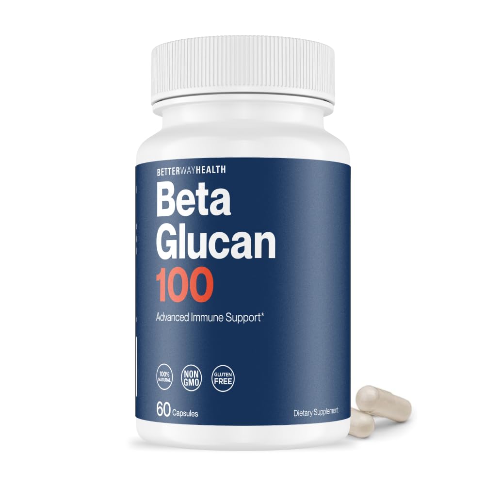 Better Way Health Beta Glucan bottle front showing clean design and daily immune support.